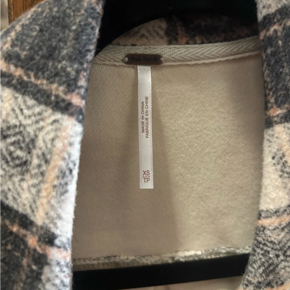 Free people cropped plaid James jacket - Picture 3 of 3